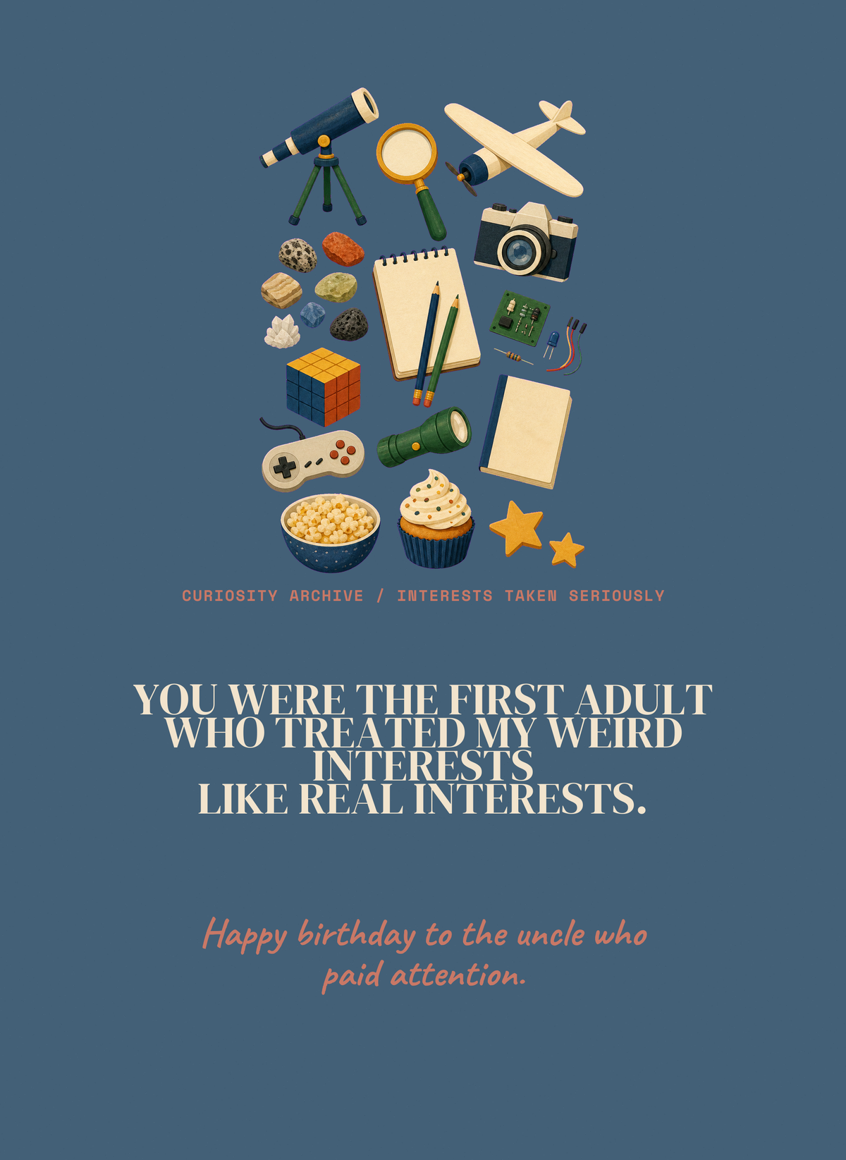 You Were the First Adult Who Treated My Weird Interests Like Real Interests.