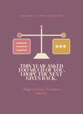 This Year Asked Too Much of You. I Hope the Next Gives Back.