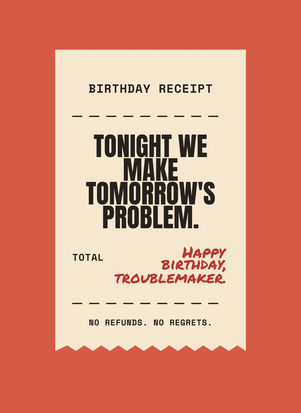 Tonight We Make Tomorrow's Problem. front