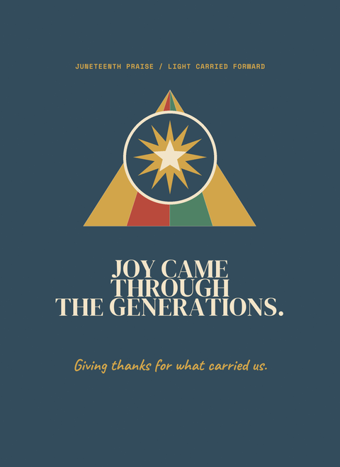 Joy Came Through the Generations.