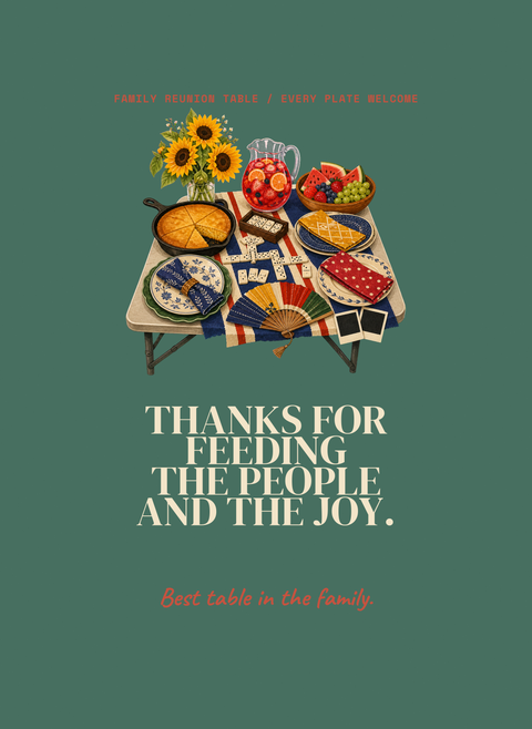 Thanks for Feeding the People and the Joy.