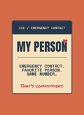 Emergency Contact. Favorite Person. Same Number.
