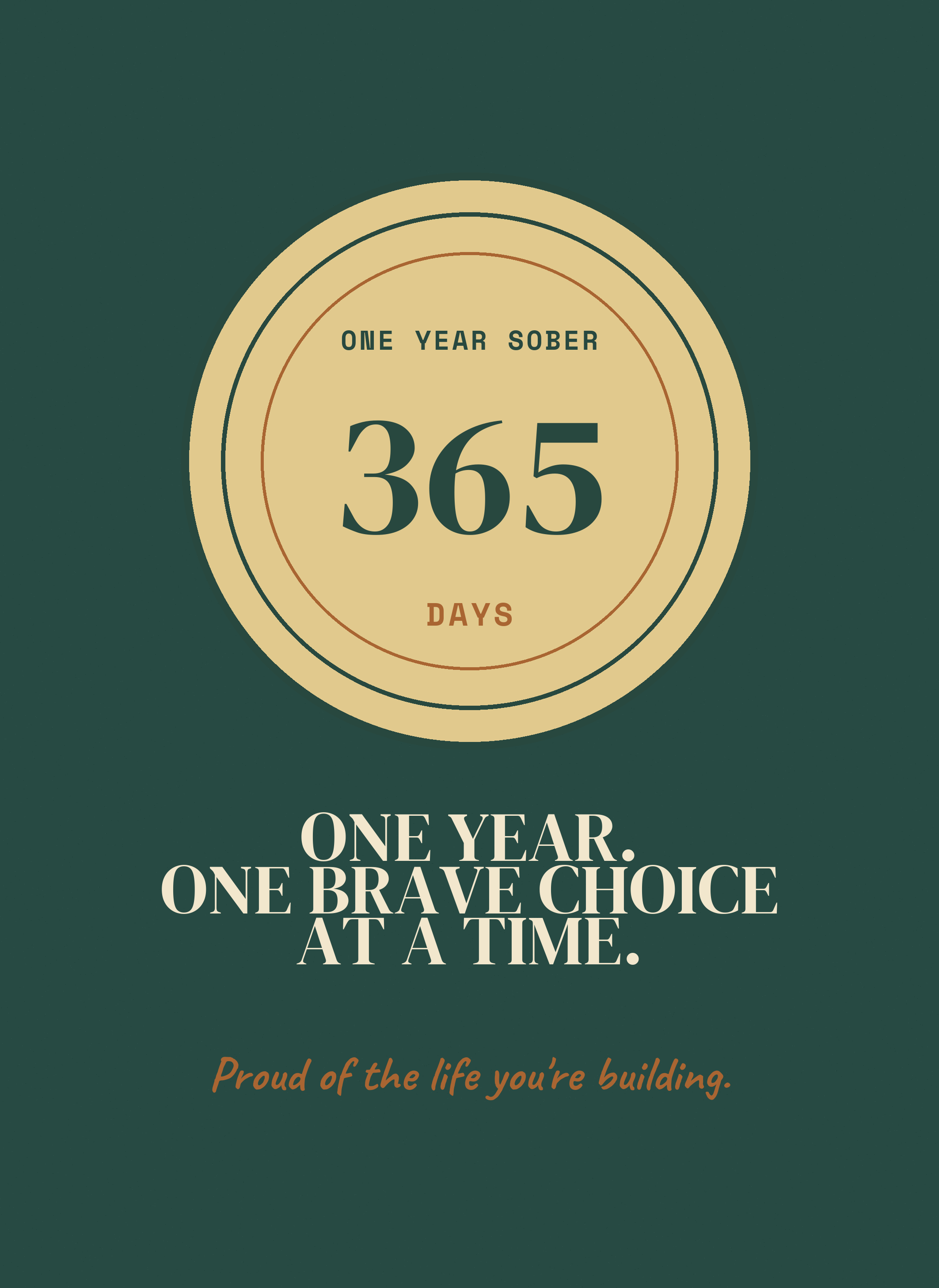 TWH-CD65 One Year. One Brave Choice at a Time.
