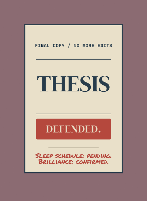 Defended. Sleep Schedule Pending.