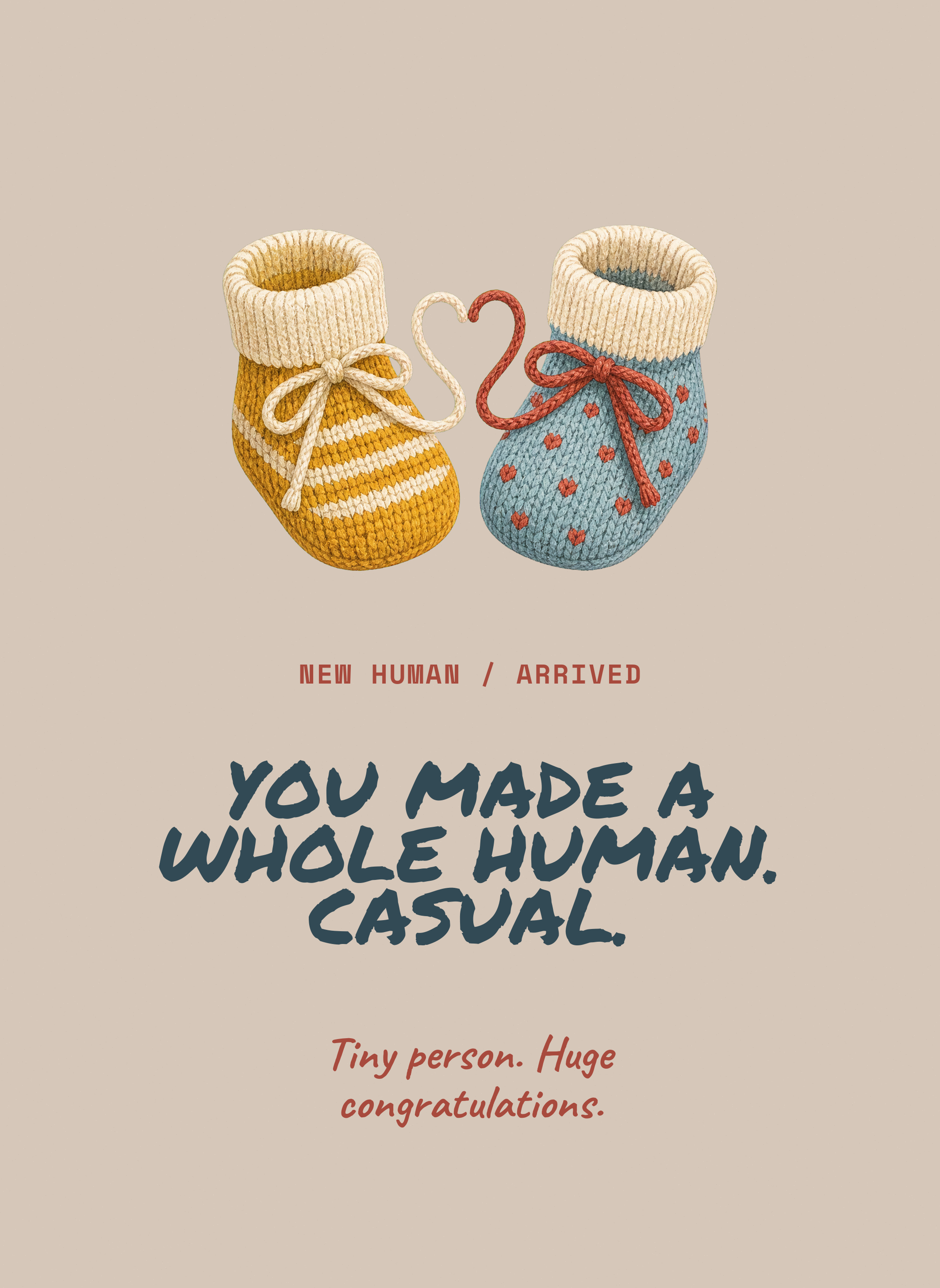 TWH-CD71 You Made a Whole Human. Casual.