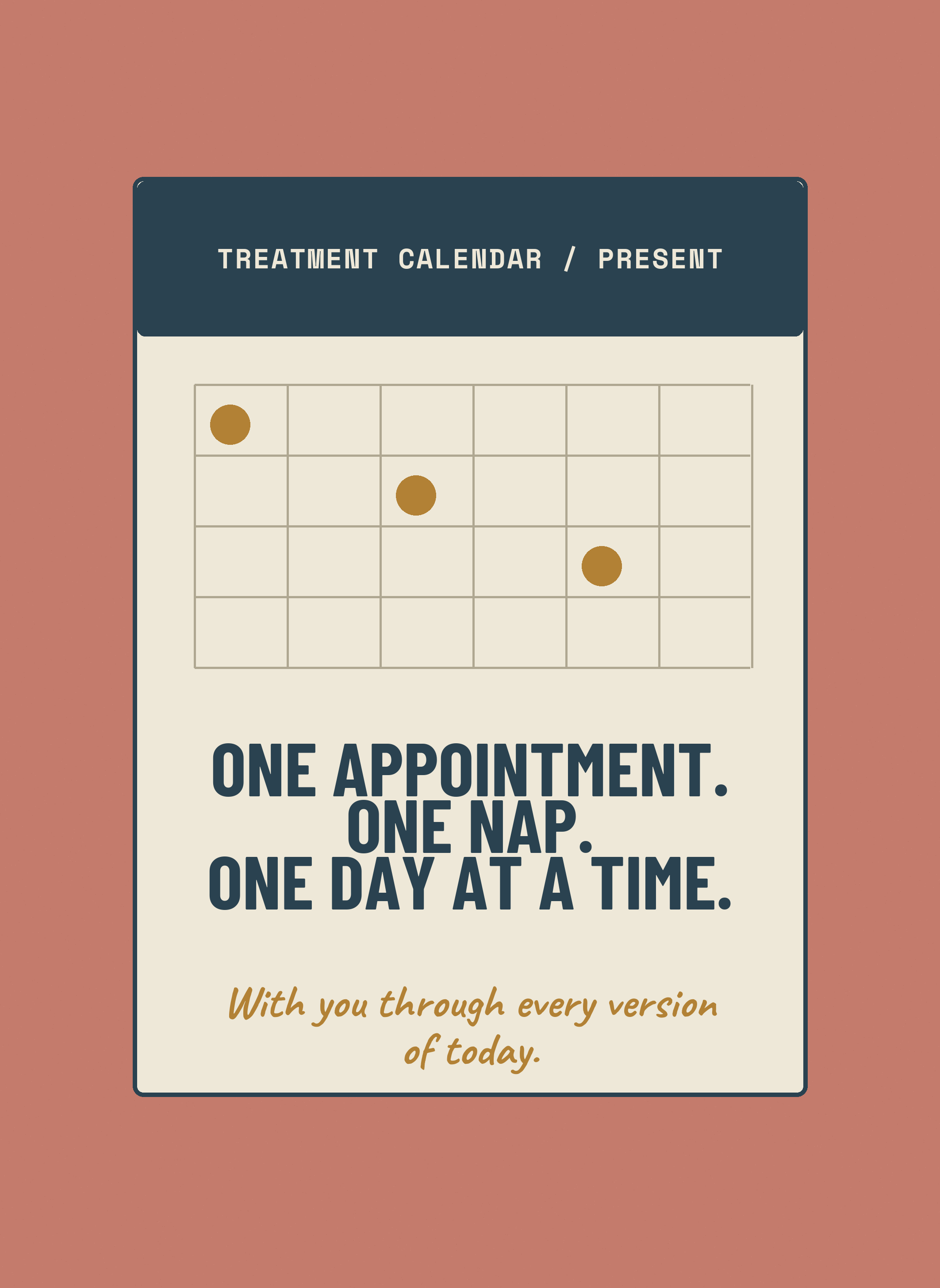 TWH-CD79 - One Appointment. One Nap. One Day at a Time.