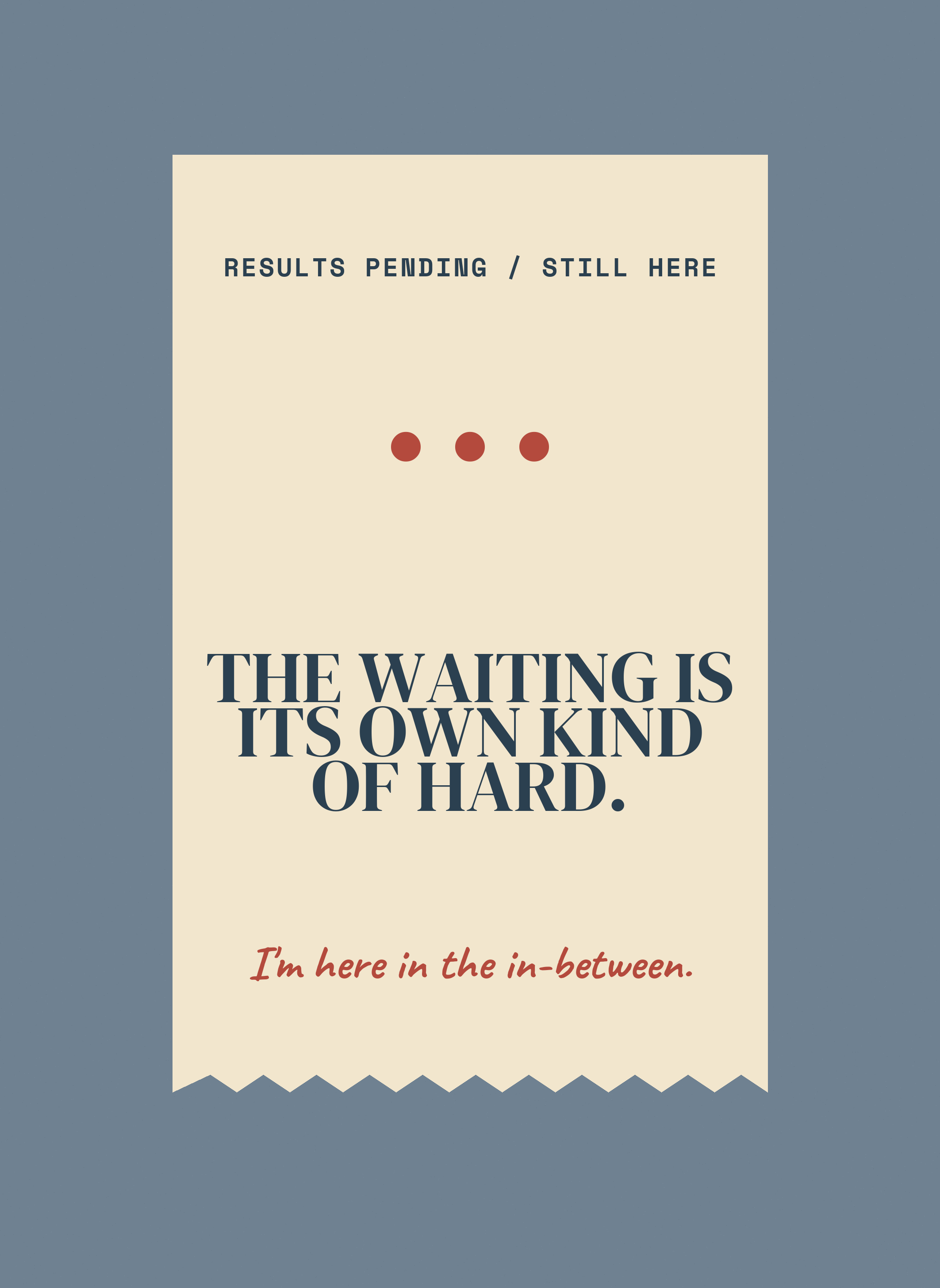 TWH-CD83 - The Waiting Is Its Own Kind of Hard.