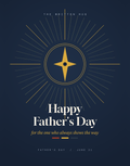 Happy Father's Day compass folded card