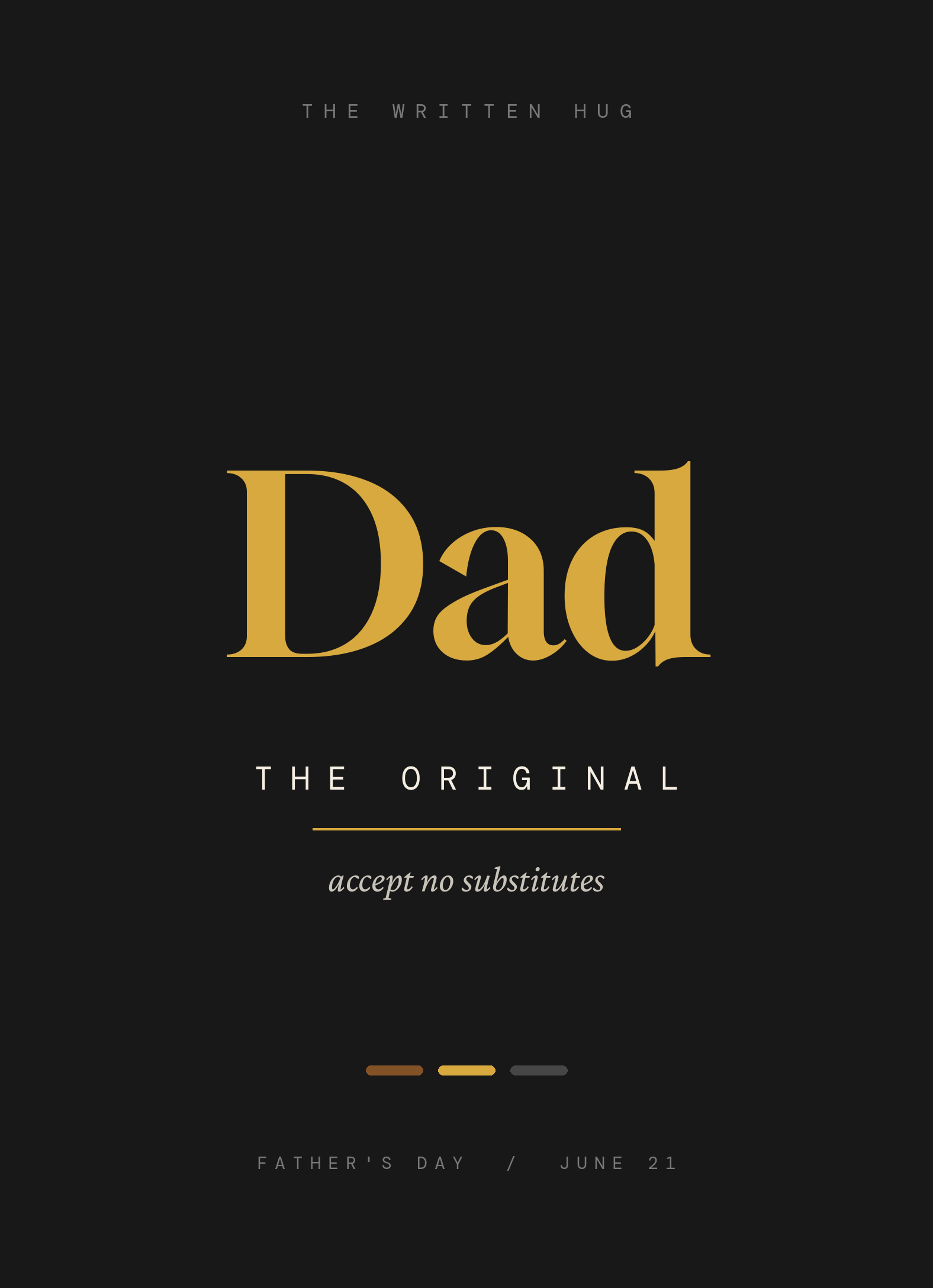 Dad The Original card
