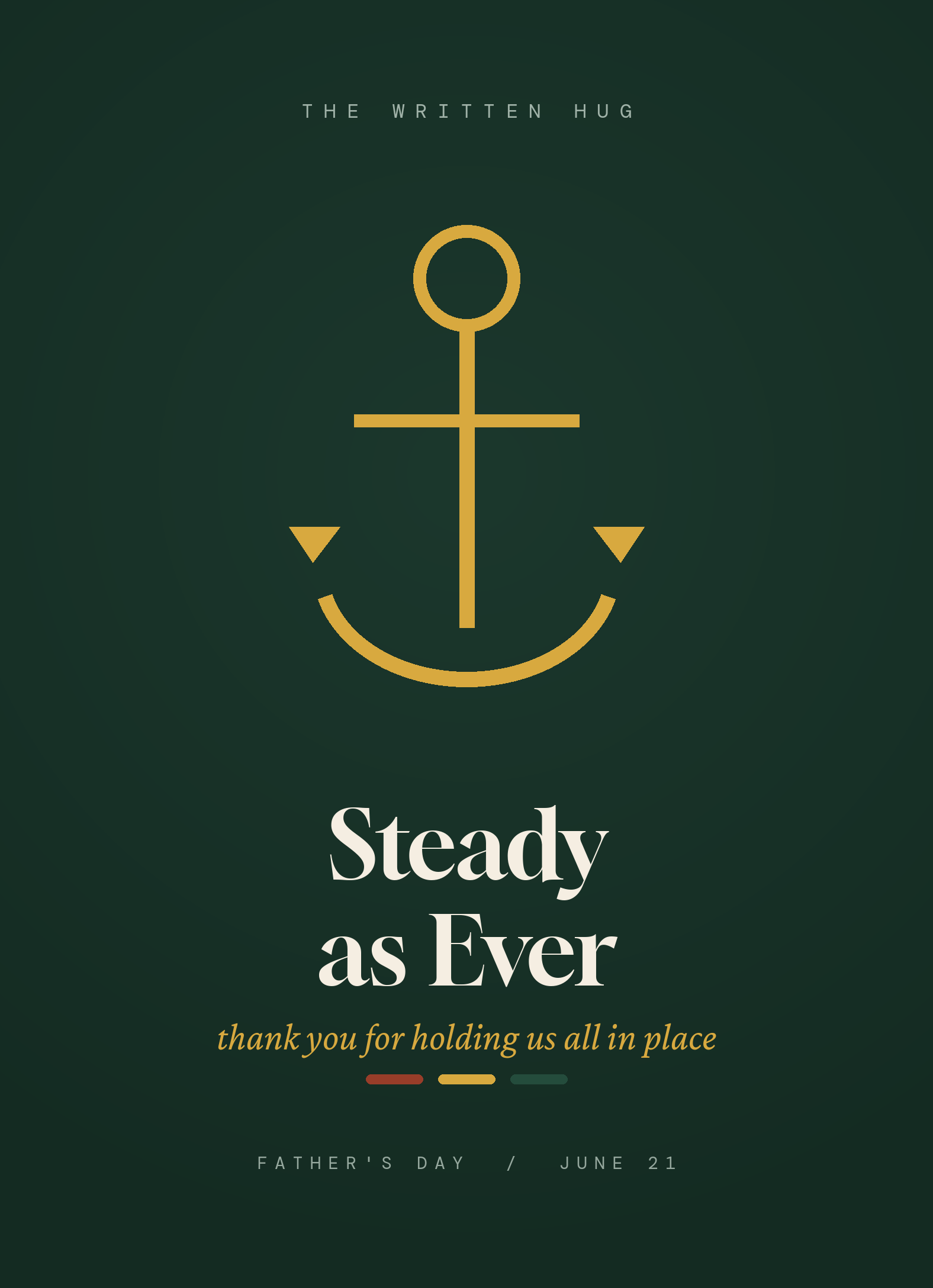 Steady as Ever anchor card