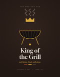 King of the Grill folded card