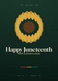 Happy Juneteenth (Sunflower)