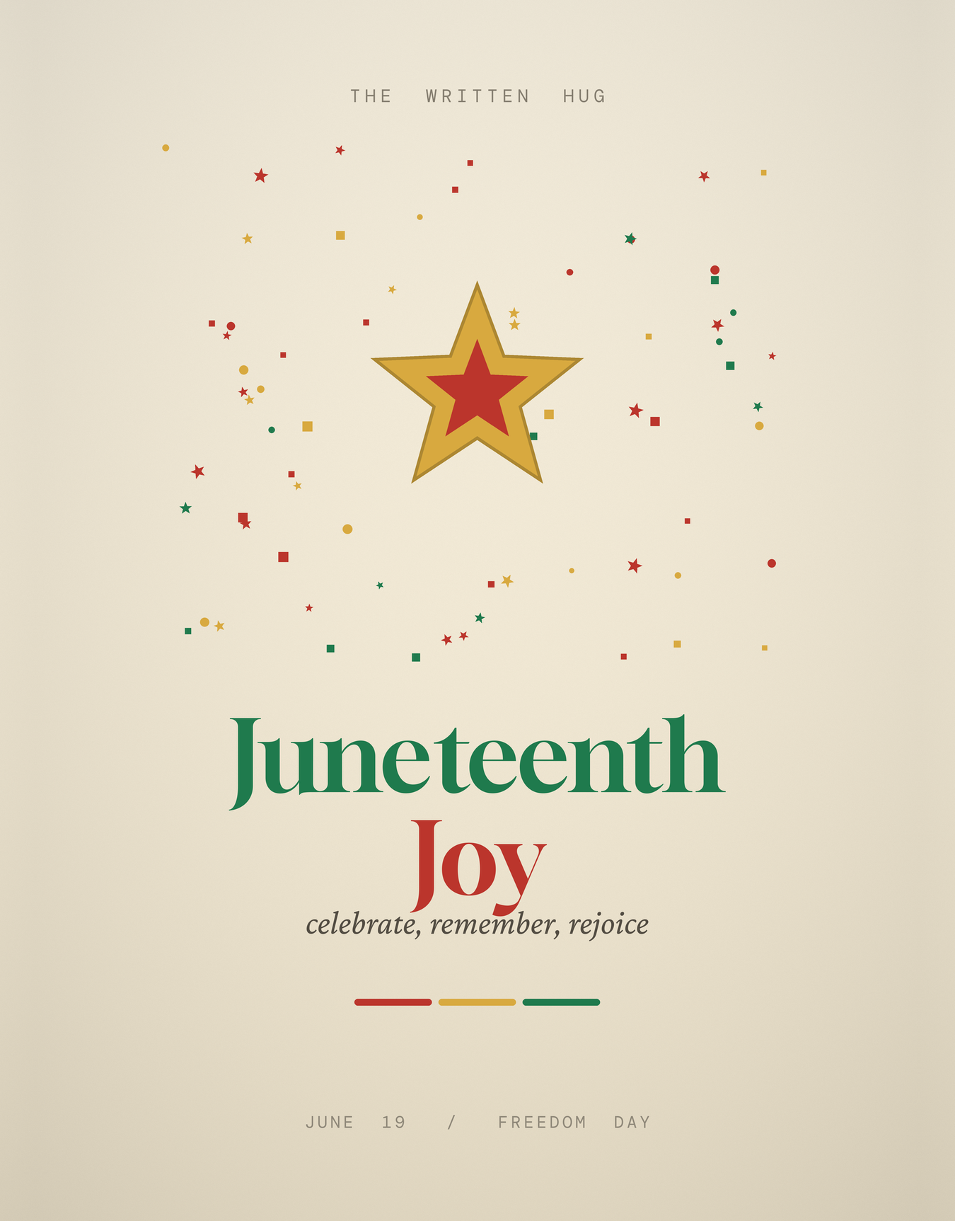 Juneteenth Joy folded card