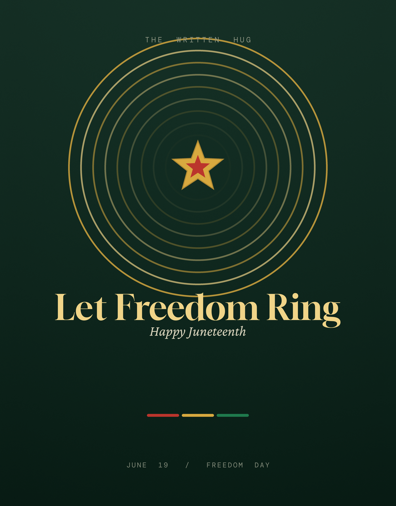 Let Freedom Ring folded card