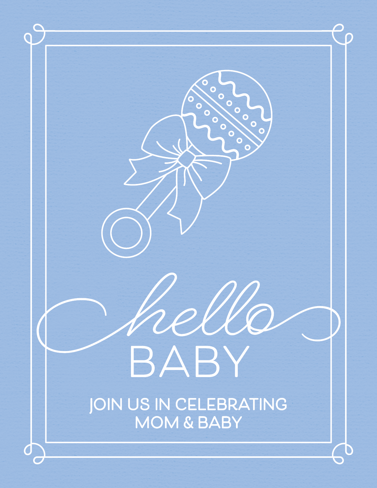 Baby Rattle - Blue