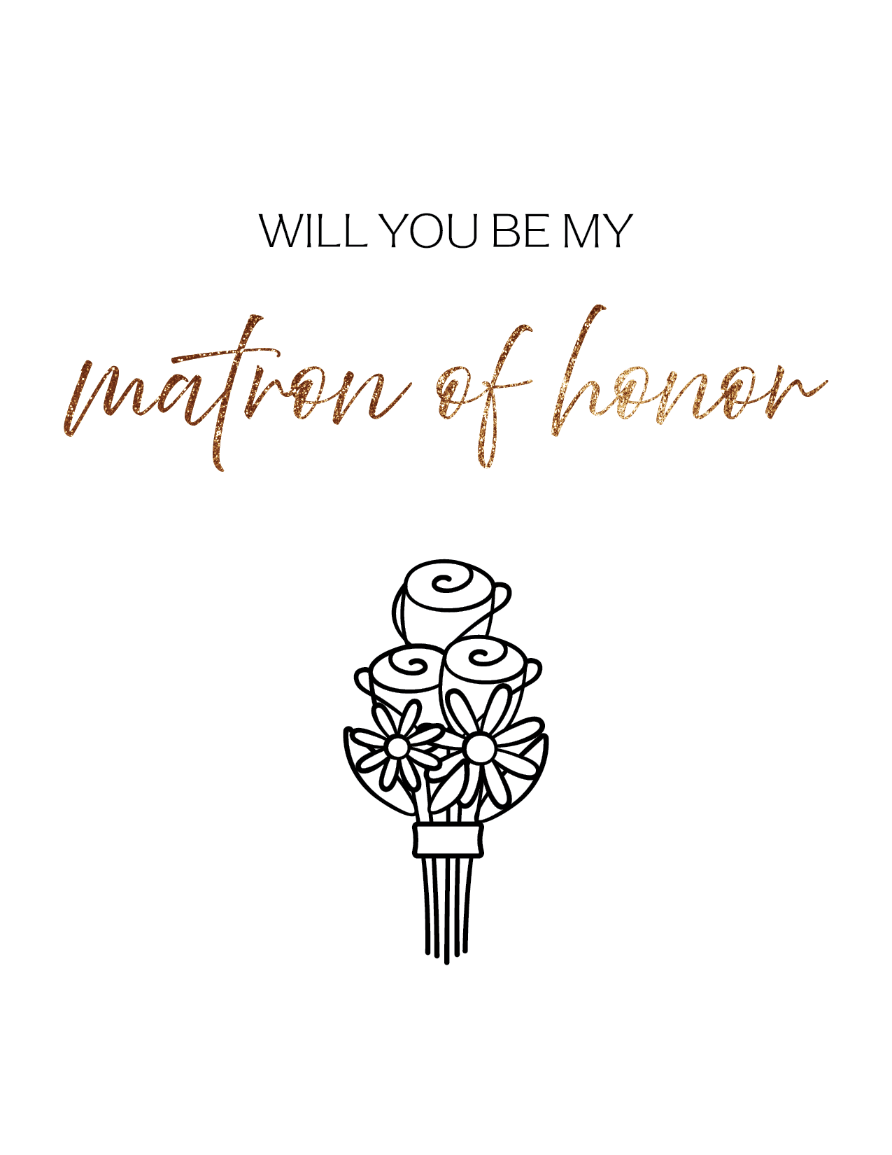 Will You Be My Matron of Honor