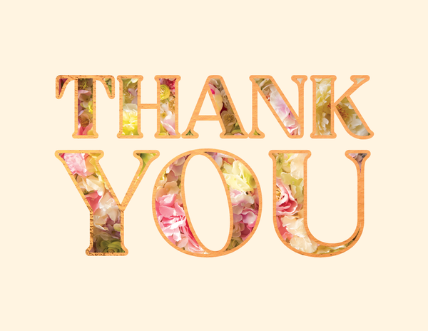 Field of Flowers Thank You front