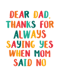 Dear Dad...