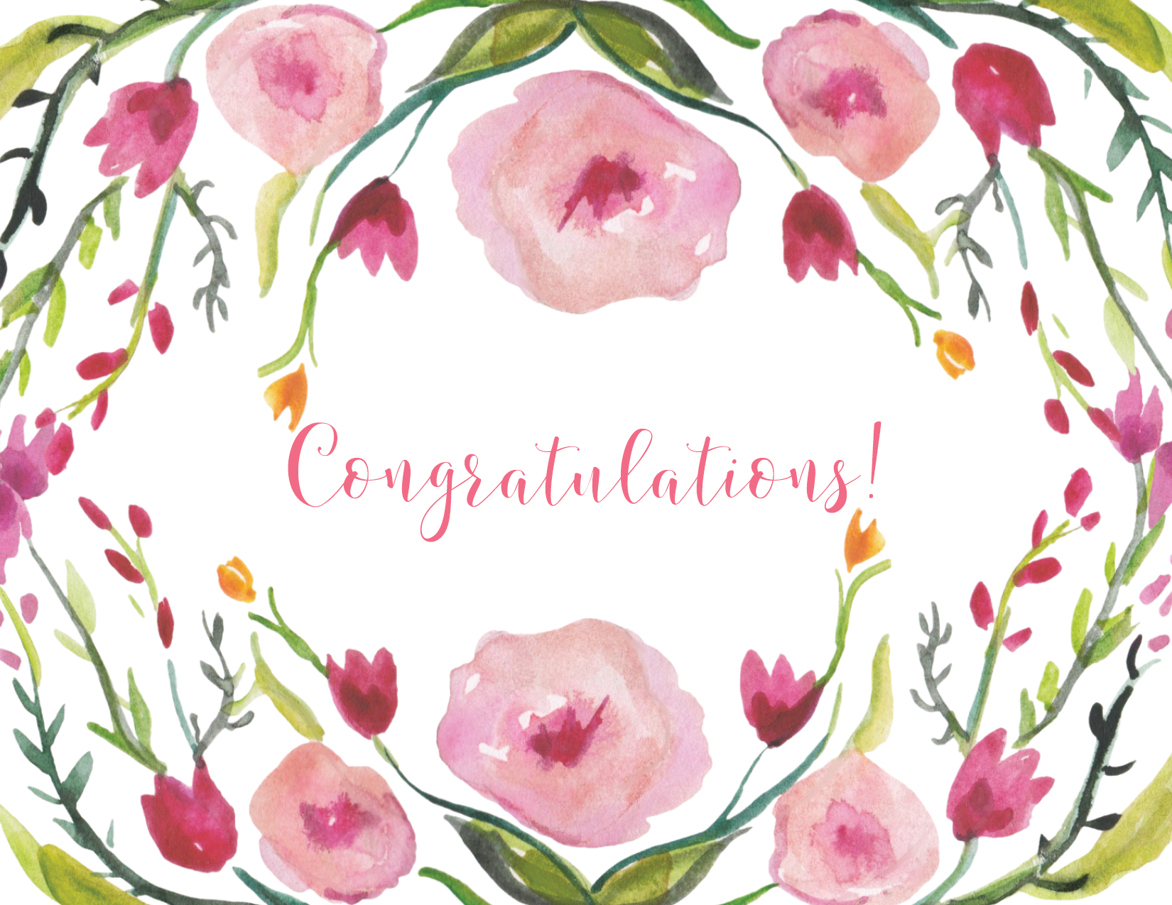 Congrats in Full Bloom