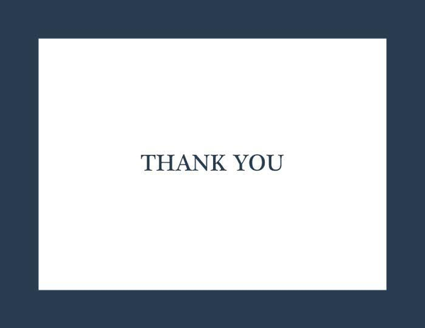 Dark Border Thank You front