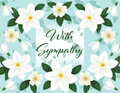 With Sympathy White Flowers