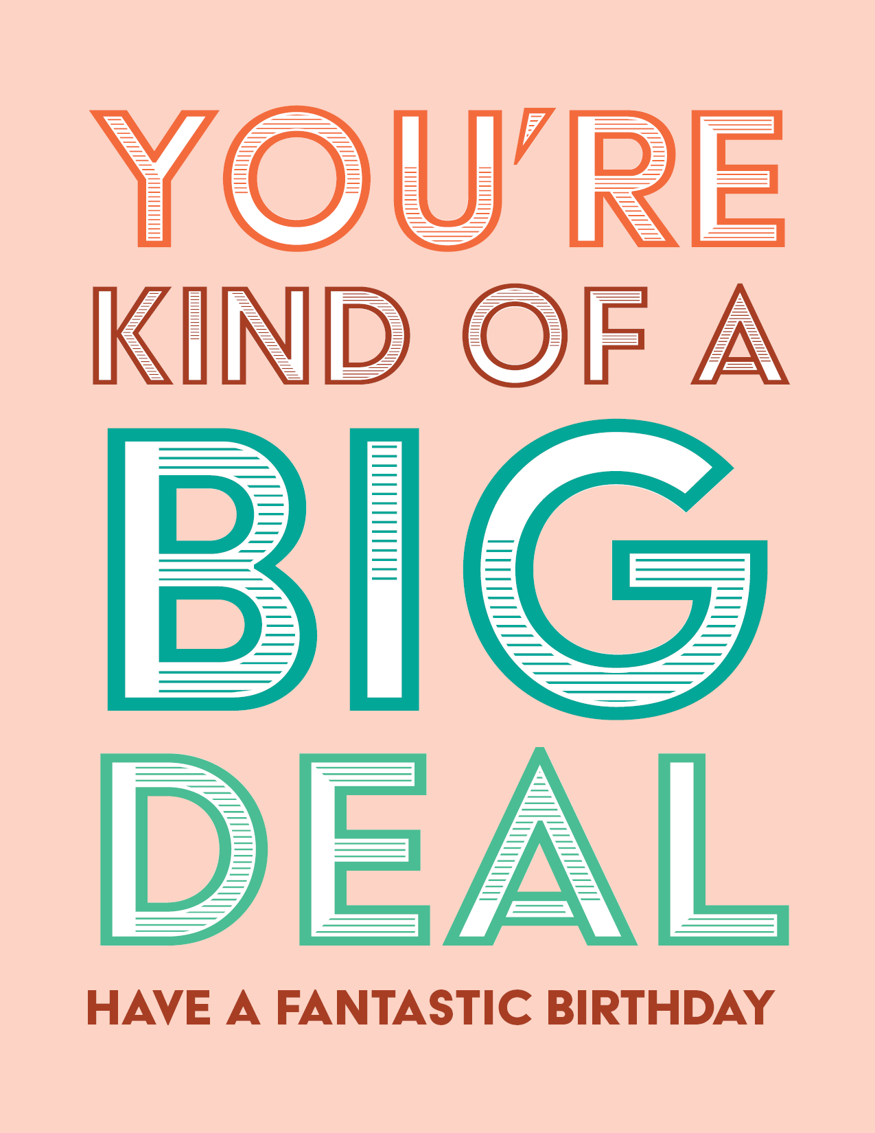 Big Deal birthday card