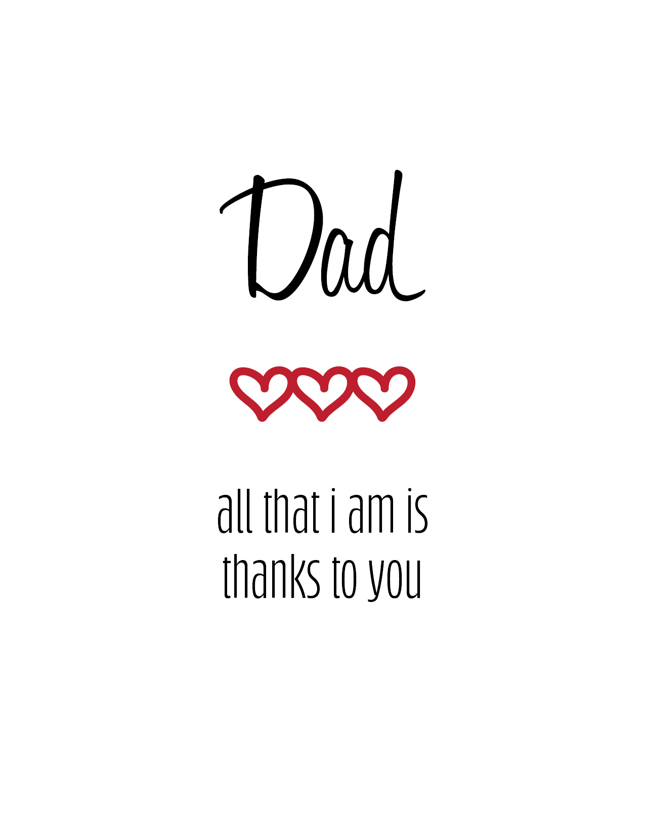 Dad, Thanks to You