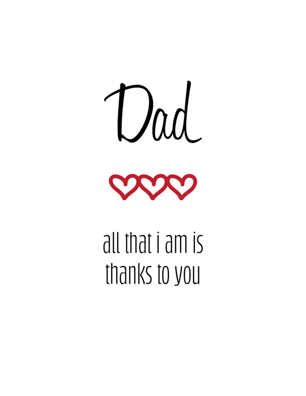 Dad, Thanks to You front