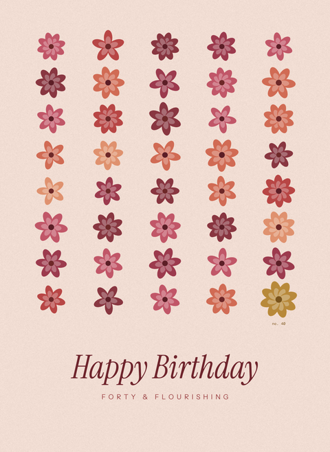 Happy Birthday, Forty and Flourishing