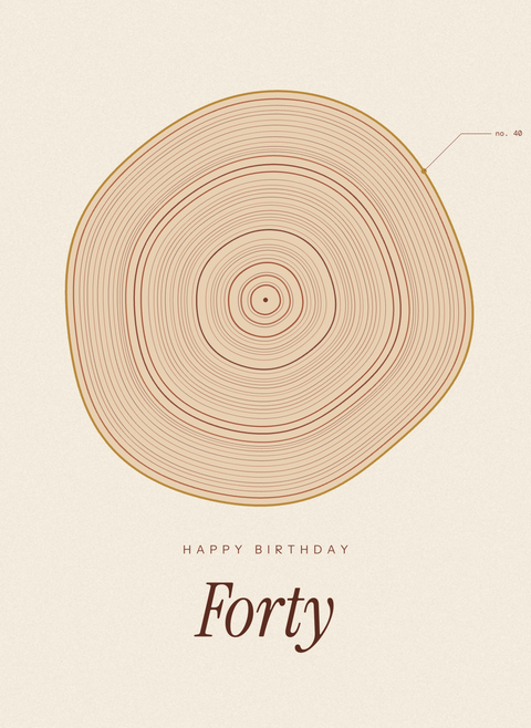 Happy Birthday, Forty (Tree Rings)