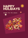 Happy Holidays card from The Written Hug