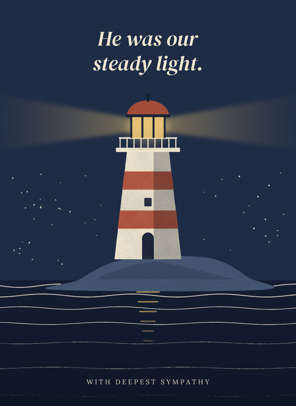 He Was Our Steady Light front