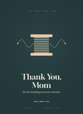 Thank You Mom greeting card front from The Written Hug